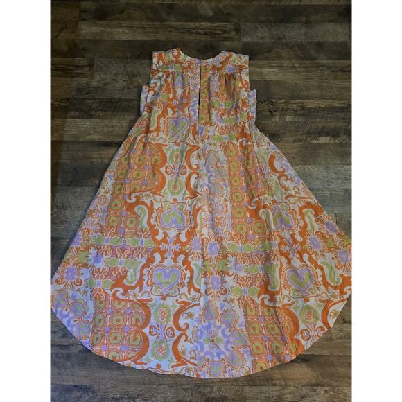 Anthropplogie Maeve Maxi Tunic Dress Size XS Vibrant Comfy Oversized Midi Pocket - Picture 11 of 13